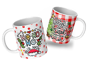 Caneca Porcelana de Natal