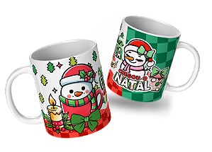 Caneca Porcelana de Natal
