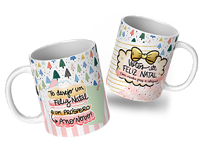 Caneca Porcelana de Natal