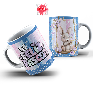 Caneca de Porcelana Páscoa
