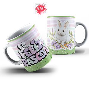 DUPLICADO - Caneca de Porcelana Páscoa