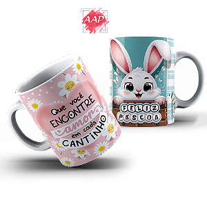 Caneca de Porcelana Páscoa
