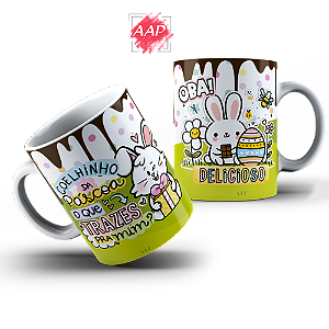 Caneca de Porcelana Páscoa