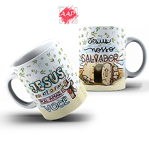 Caneca de Porcelana Páscoa