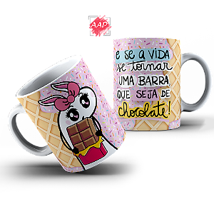 Caneca de Porcelana Páscoa Flork