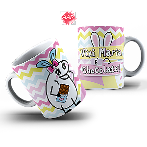 Caneca de Porcelana Páscoa Flork