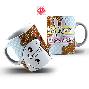 Caneca de Porcelana Páscoa Flork