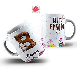 Caneca de Porcelana Páscoa
