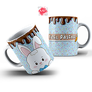 Caneca de Porcelana Páscoa