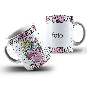 Caneca de Porcelana Dia das Mães