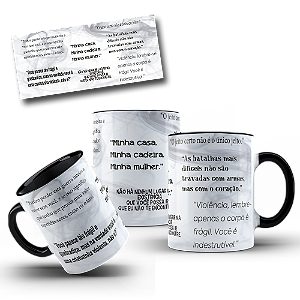Caneca Porcelana Quarta Asa