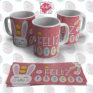 Caneca de Porcelana Páscoa
