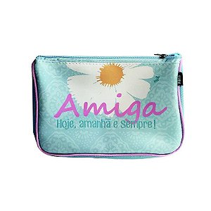 Necessaire amiga vichy rosa
