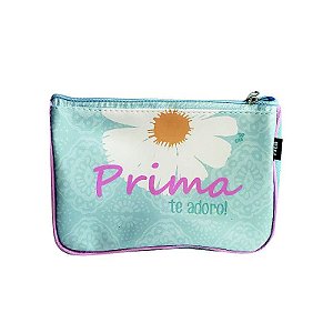Necessaire trapézio Prima vichy rosa