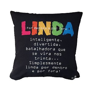 Almofada Quadrada - Linda