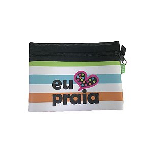 Necessaire Tela - Amo praia