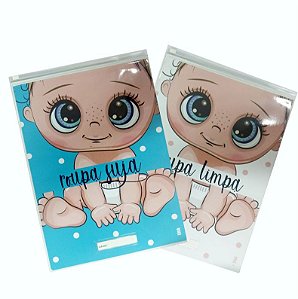 kit creche (sujo e limpo) - Menino