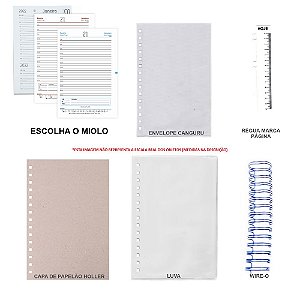 Kit de Agenda 2022 Para Scrapbook Com Holler, Luva & Wire-o