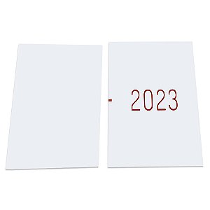 Miolo de Agenda 2023 Refilado 1 dia útil por Página Modelo Vermelho