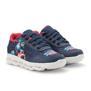 tenis led infantil capitao america