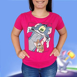 Camiseta Tom & Jerry Careta Feminino TAM: M - Oficial