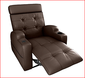 Poltrona Reclinável Cherokee Autom. Corino Marrom - MATRIX