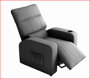 Poltrona Reclinável do Papai Pulse Vel Cinza/425 - Matrix