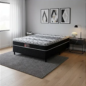 Cama Box + Colchão Castor Class One Face Tecnopedic