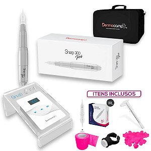 Kit Dermógrafo Sharp 300 Pro + Controle Sirius White - Dermocamp