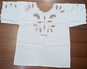 Camisu Em Rechilieu Branco S/Fio - CZ0149