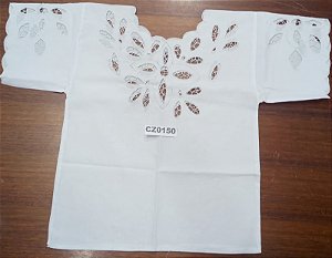 Camisu Em Rechilieu Branco S/Fio - CZ0150