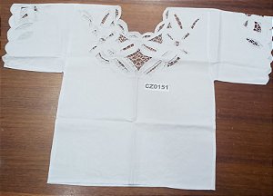 Camisu Em Rechilieu Branco S/Fio - CZ0151