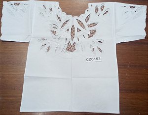 Camisu Em Rechilieu Branco S/Fio - CZ0153