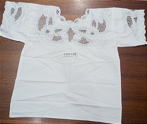 Camisu Em Rechilieu Branco C/Fio - CZ0155