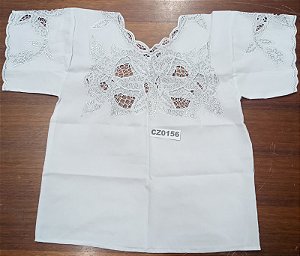 Camisu Em Rechilieu Branco C/Fio - CZ0156