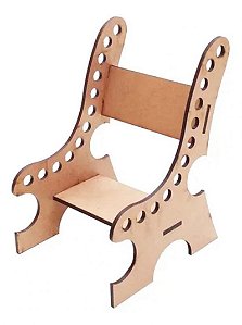 10x Cadeirinha Cadeira Porta Lápis mdf