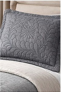 Porta Travesseiro Matelassê 50x70 Cinza