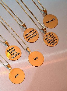Coleção Crenças - Gargantilha Personalizada HIPOALERGÊNICO