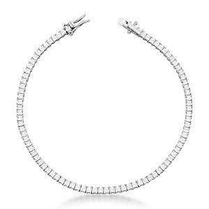 Pulseira riviera PRATA 925 COM BANHO DE RÓDIO