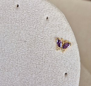 Piercing para hélix borboleta - PRATA 925 HIPOALERGÊNICO
