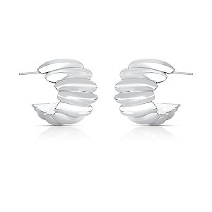 Argola larga com ondas ANTIALÉRGICA