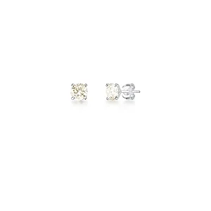 Brinco ponto de luz com pedra moissanite PRATA 925 COM BANHO DE RÓDIO