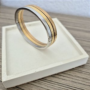 Bracelete trio de Pai Nosso fino em AÇO