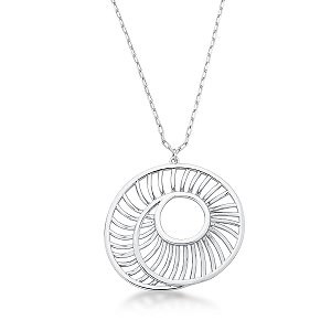 Colar com pingente em espiral ANTIALÉRGICO