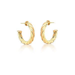 Argola média torcida ANTIALÉRGICA