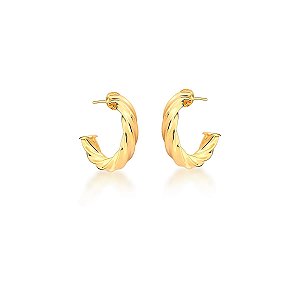 Argola torcida larga ANTIALÉRGICA