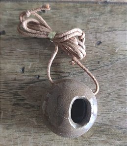 Colar Difusor Circular Marrom