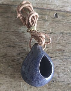 Colar Difusor Gota Média Turquesa