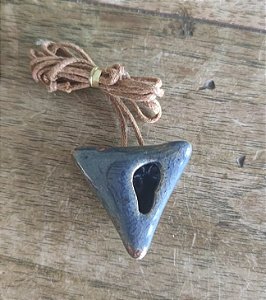 Colar Difusor Triângulo Pequeno Azul