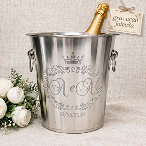 Balde inox personalizado